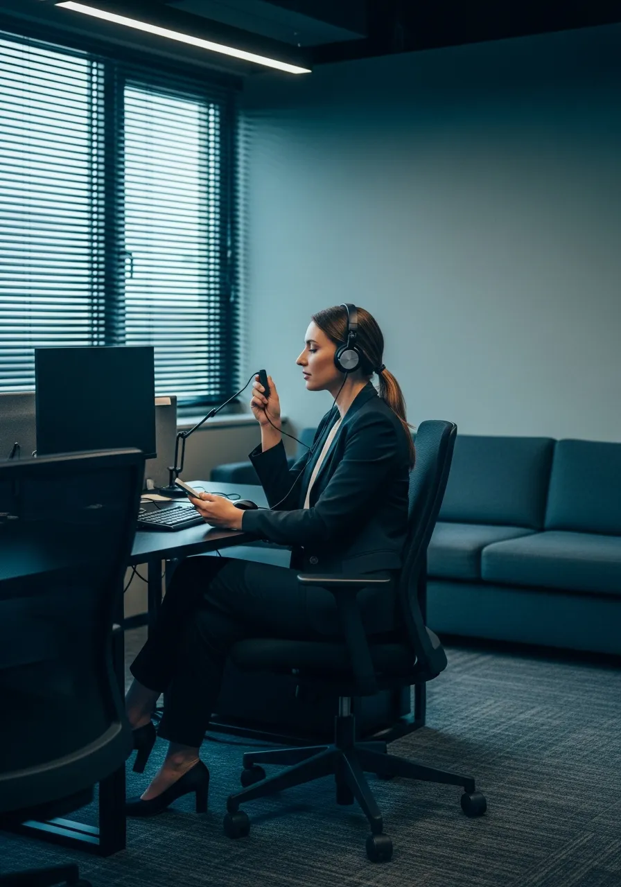 What an "AI receptionist" actually is — related scene