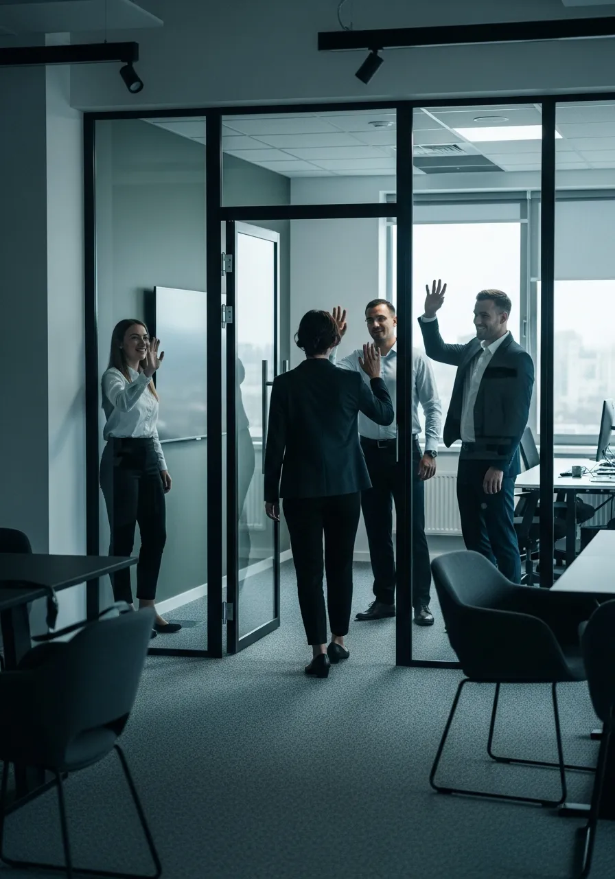 Who works well with us — related scene