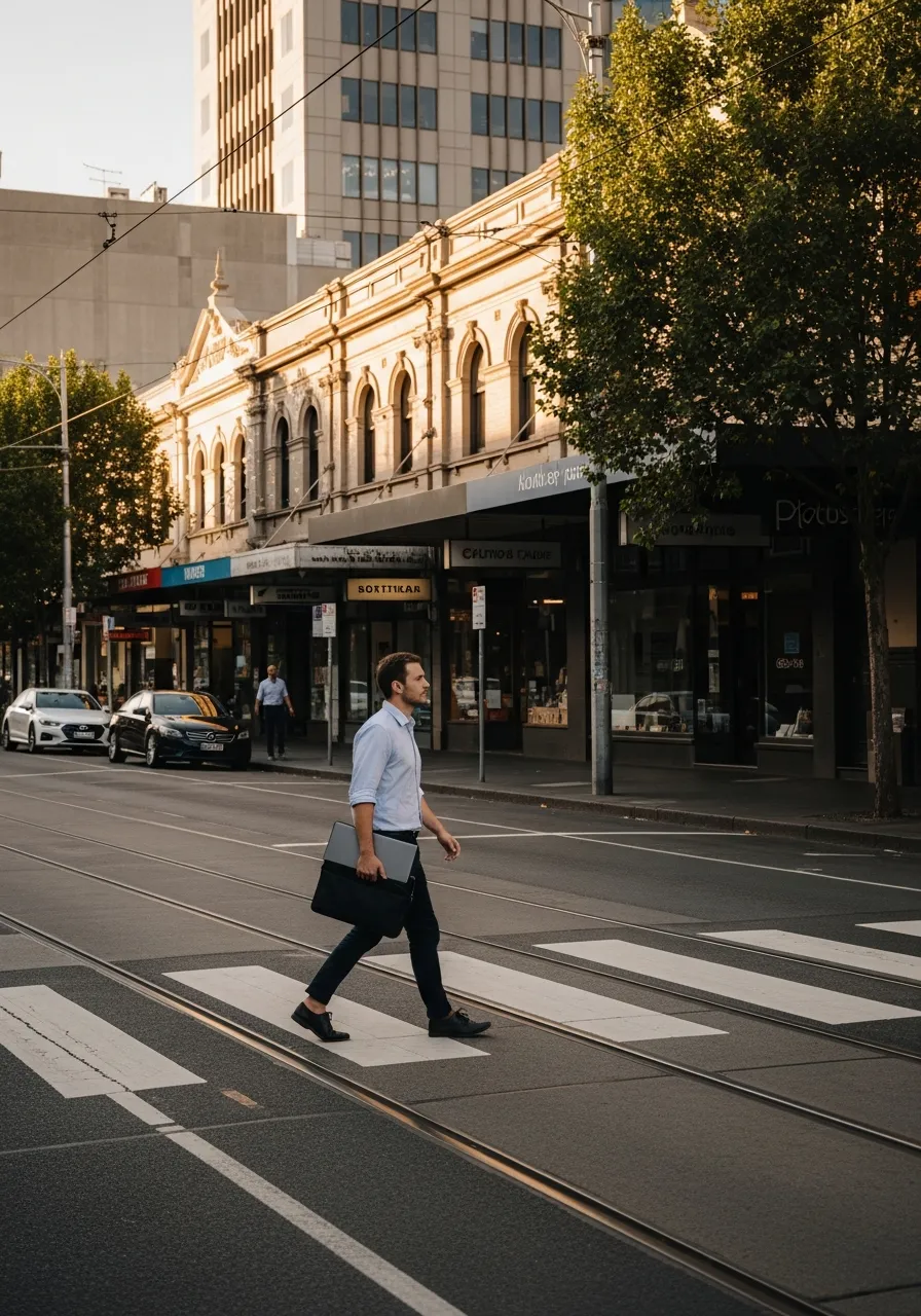 The Melbourne-specific reality — related scene